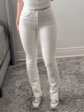 Zara stretch slim flare jeans